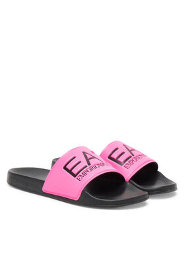 EA7 Emporio Armani Klapki 7X000108 AF15118 M4034 Różowy. Kolor: różowy. Materiał: syntetyk