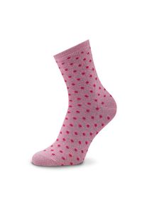 Pieces Skarpety wysokie damskie Sebby Glitter 17094859 Różowy. Kolor: różowy. Materiał: materiał, bawełna #1