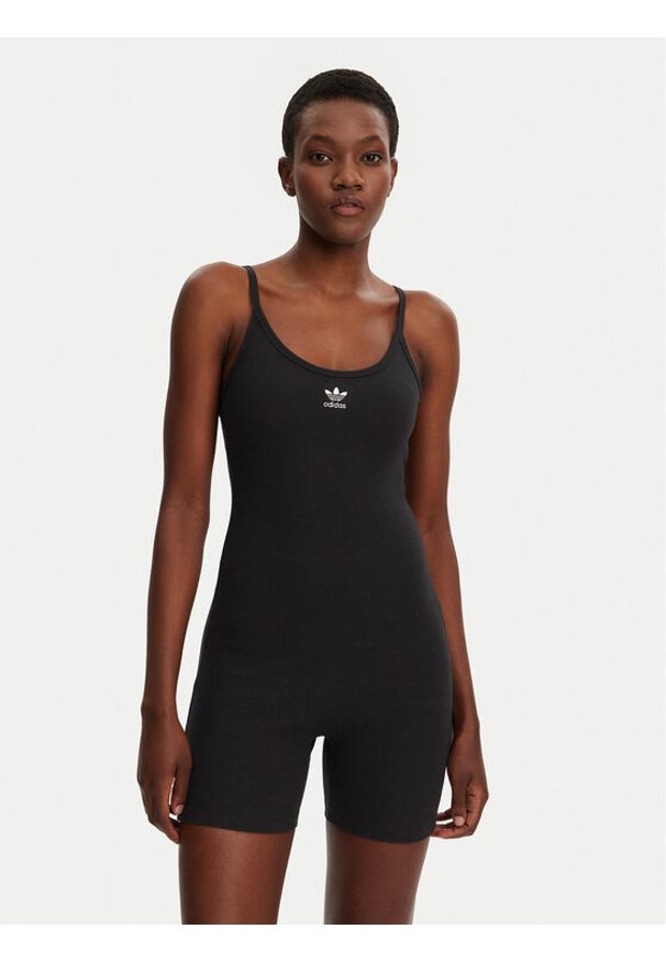 Adidas - adidas Kombinezon Essentials JC6212 Czarny Slim Fit. Kolor: czarny. Materiał: bawełna, wiskoza