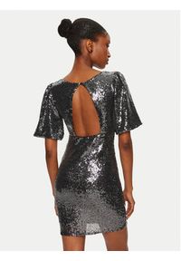 Rinascimento Sukienka koktajlowa CFC0019737002 Srebrny Regular Fit. Kolor: srebrny. Materiał: syntetyk. Styl: wizytowy #5