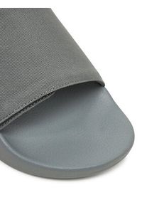 Calvin Klein Klapki Adj Pool Slide Canvas Logo HM0HM01749 Szary. Kolor: szary. Materiał: materiał