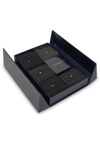 TOMMY HILFIGER - Tommy Hilfiger Skarpety długie 701235374 Czarny. Kolor: czarny. Materiał: materiał, bawełna