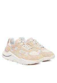 D.A.T.E. Sneakersy Fuga Shiny W431-FG-SH Beżowy. Kolor: beżowy. Materiał: skóra