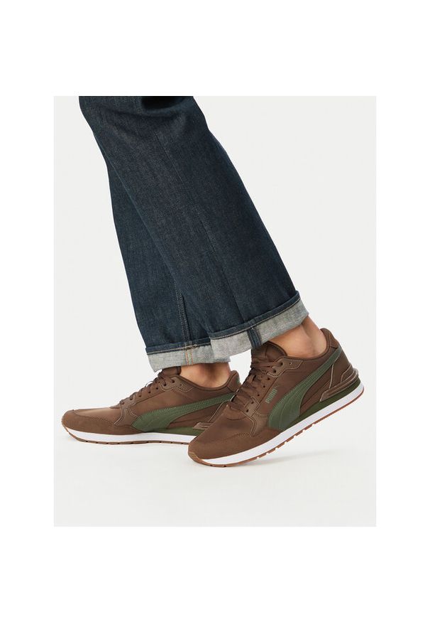 Sneakersy Puma. Kolor: brązowy