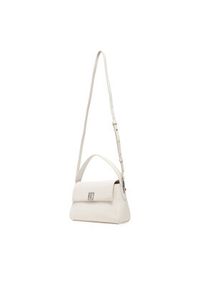 Calvin Klein Torebka Emblem Hw Pebble Shoulder Bag 25 LV04F3425G Biały. Kolor: biały. Materiał: skórzane #6