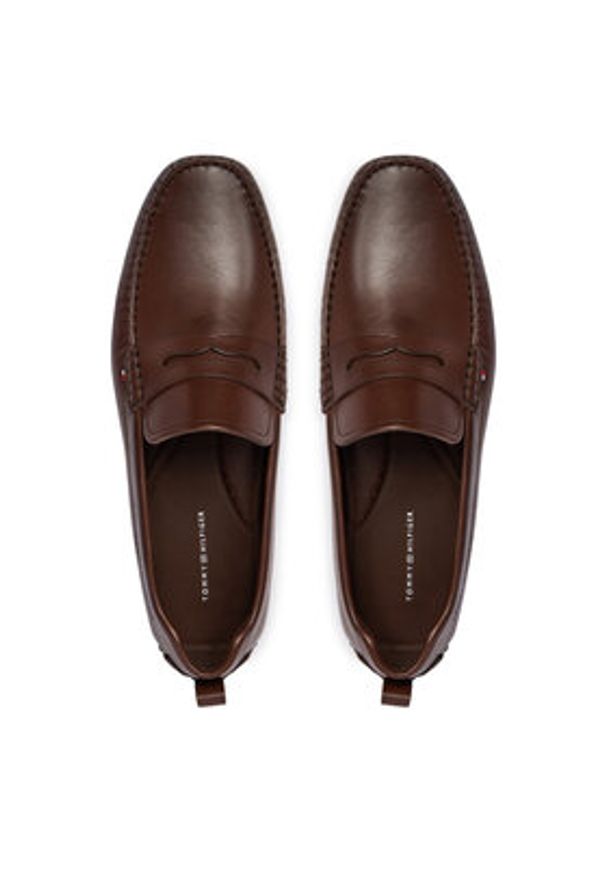 TOMMY HILFIGER - Tommy Hilfiger Mokasyny Core Hilfiger Leather Driver FM0FM05790 Brązowy. Kolor: brązowy. Materiał: skóra