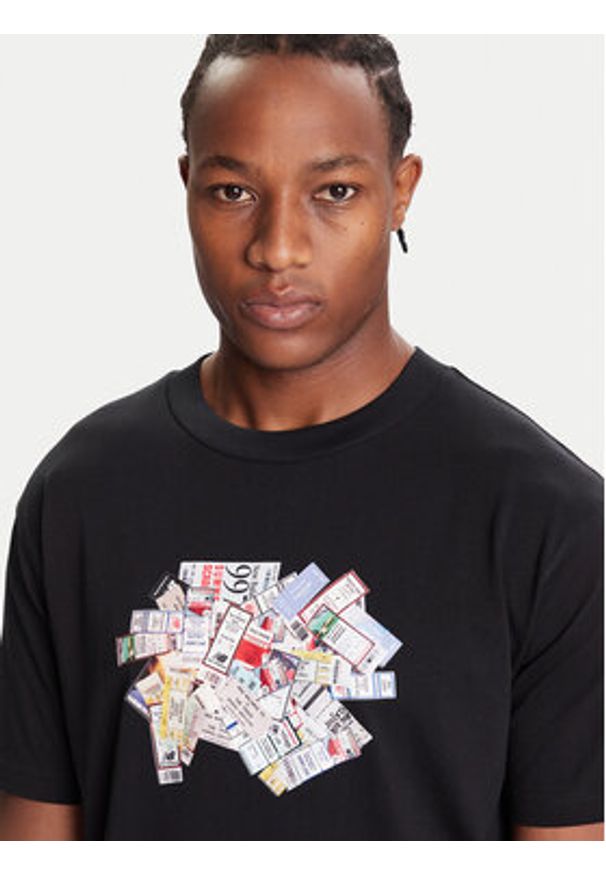New Balance T-Shirt MT53905 Czarny Regular Fit. Kolor: czarny. Materiał: bawełna