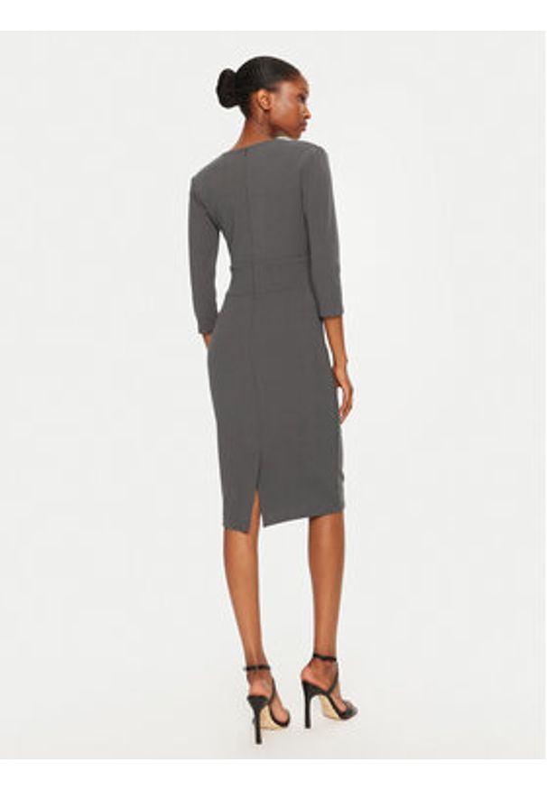 Rinascimento Sukienka koktajlowa CFC0119920003 Szary Regular Fit. Kolor: szary. Materiał: syntetyk. Styl: wizytowy