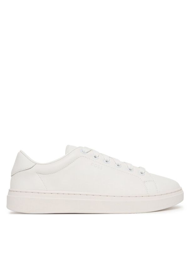 BOSS Sneakersy Kieran 50548110 Biały. Kolor: biały. Materiał: skóra