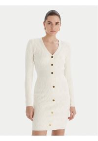 Marciano Guess Sukienka 5BGK04 5661Z Écru Slim Fit. Materiał: syntetyk