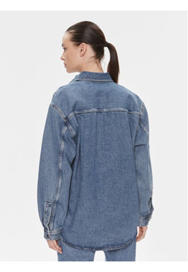 Samsoe & Samsoe - Samsøe Samsøe Koszula jeansowa Eleanor F23400135 Niebieski Relaxed Fit. Kolor: niebieski. Materiał: bawełna