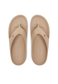 TOMMY HILFIGER - Tommy Hilfiger Japonki Th Comfort Beach Sandal FW0FW08522 Beżowy. Kolor: beżowy #4
