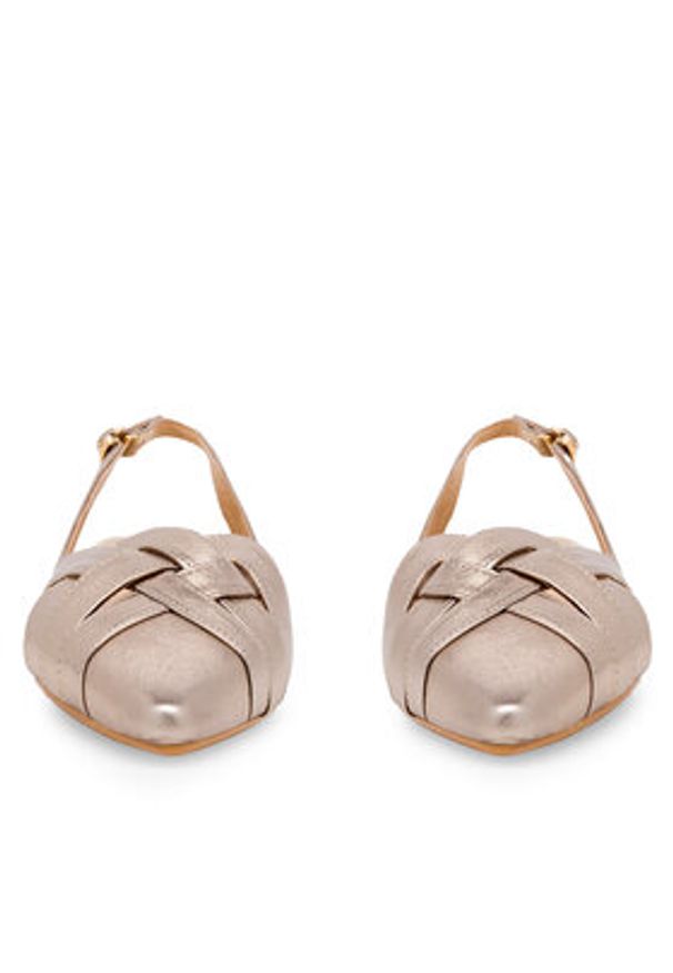 Sergio Bardi Baleriny WYL3476-1Z-SB Złoty. Kolor: złoty. Materiał: skóra