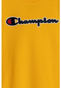 Champion Bluza dziecięca 305251 kolor żółty z aplikacją. Okazja: na co dzień. Kolor: żółty. Wzór: aplikacja. Styl: casual #3