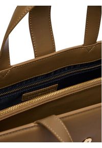 TOMMY HILFIGER - Tommy Hilfiger Torebka Th Heritage Satchel AW0AW18287 Brązowy. Kolor: brązowy. Materiał: skórzane #2