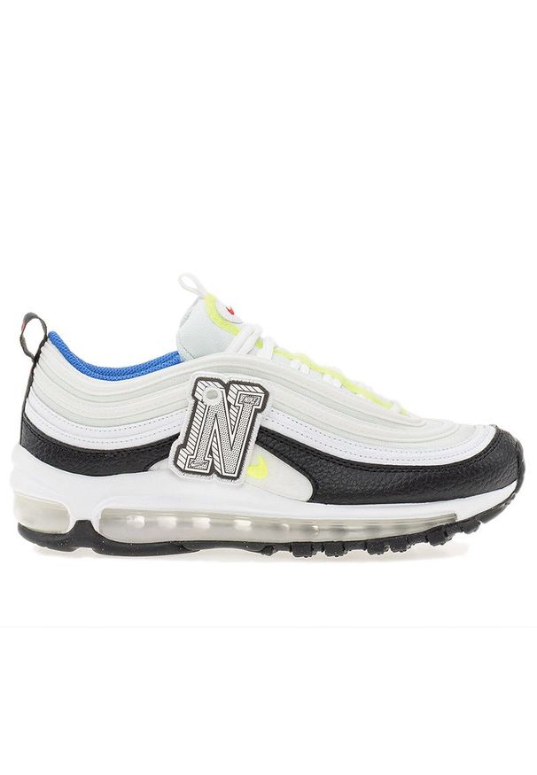 Buty Nike Air Max 97 DQ0980-100 - biało-czarne. Kolor: czarny, biały, wielokolorowy. Materiał: materiał, syntetyk, guma. Szerokość cholewki: normalna. Model: Nike Air Max