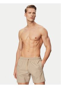 BOSS Szorty kąpielowe Iconic 50491594 Beżowy jasny Regular Fit. Kolor: beżowy #3