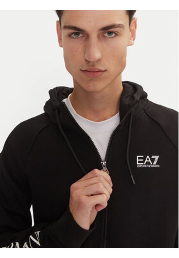 EA7 Emporio Armani Bluza 8NPM22 PJ07Z 1200 Czarny Regular Fit. Kolor: czarny. Materiał: bawełna