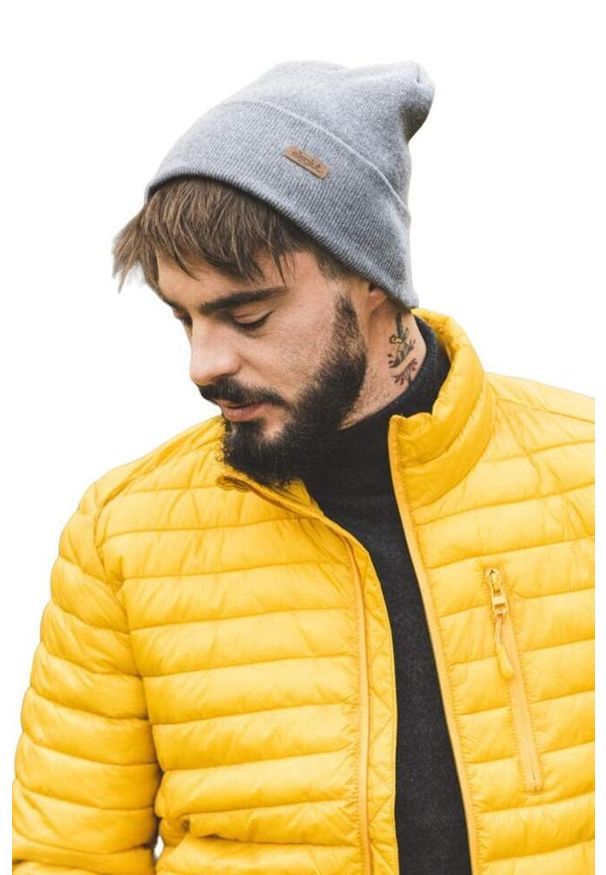 100% - Czapka zimowa męska Eisglut Toni Cotton szara. Kolor: szary. Sezon: zima. Styl: sportowy