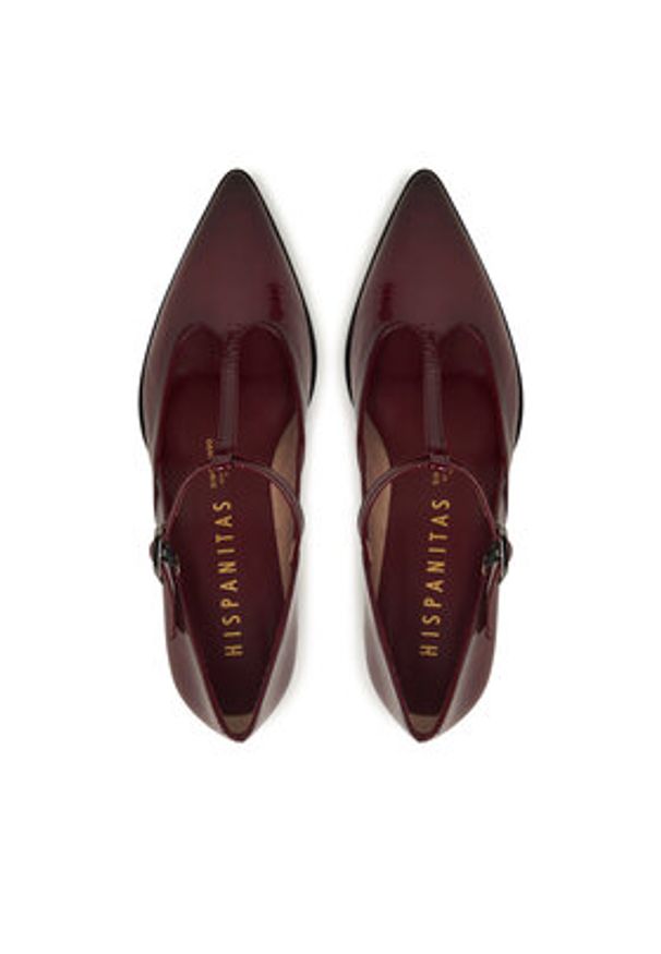 Hispanitas Półbuty HI254337 Bordowy. Kolor: czerwony. Materiał: skóra