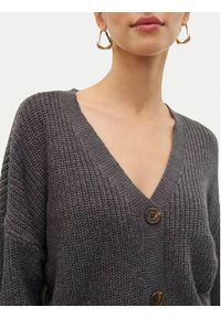Vero Moda Kardigan Lea 10249632 Szary Regular Fit. Kolor: szary. Materiał: syntetyk #4