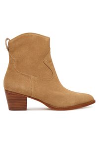 Lauren Ralph Lauren - LAUREN RALPH LAUREN Botki 802974389001 Brązowy. Kolor: brązowy. Materiał: zamsz, skóra #1