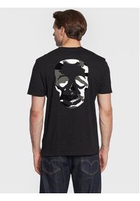 Zadig&Voltaire T-Shirt Stockholm Flamme JMTS00023 Czarny Regular Fit. Kolor: czarny. Materiał: bawełna