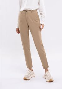 Volcano - Beżowe chinosy R-MAREL. Kolor: beżowy. Materiał: bawełna, materiał, elastan #1