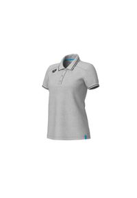 Koszulka polo damska Arena Team Polo shirt Solid Cotton. Typ kołnierza: polo. Kolor: szary. Materiał: dzianina, bawełna. Wzór: jednolity. Styl: sportowy