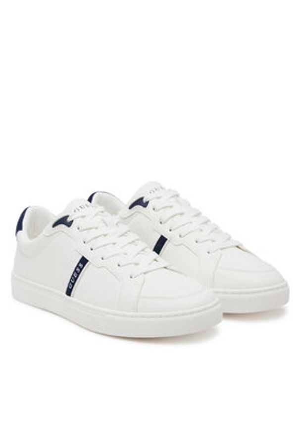 Guess Sneakersy FMTTO4 ELE12 Biały. Kolor: biały. Materiał: skóra