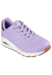 skechers - Buty do chodzenia damskie Skechers Uno Shimmer Away. Kolor: żółty, wielokolorowy, różowy, fioletowy. Materiał: materiał, syntetyk, tkanina. Sport: turystyka piesza