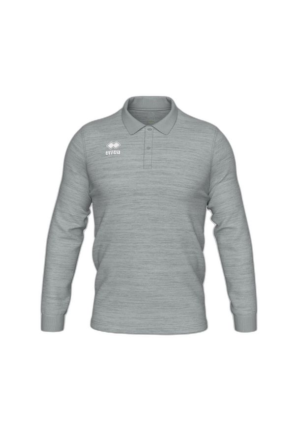 ERREA - Dziecięca koszulka polo z długim rękawem Errea Evo. Typ kołnierza: polo. Kolor: szary. Długość rękawa: długi rękaw. Długość: długie. Styl: sportowy