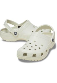 Crocs Clásico Zueco. Kolor: biały. Materiał: syntetyk, materiał