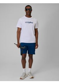 4f - 4F Spodenki dresowe męskie - turkusowe XL. Kolor: turkusowy. Materiał: dresówka. Sezon: lato #1