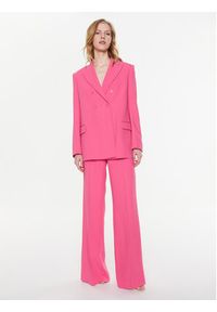 Red Valentino Spodnie materiałowe 2R3RBG002EU Różowy Relaxed Fit. Kolor: różowy. Materiał: wiskoza #4