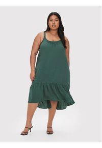 ONLY Carmakoma Sukienka letnia Paello 15261515 Zielony Regular Fit. Kolor: zielony. Materiał: syntetyk. Sezon: lato #3