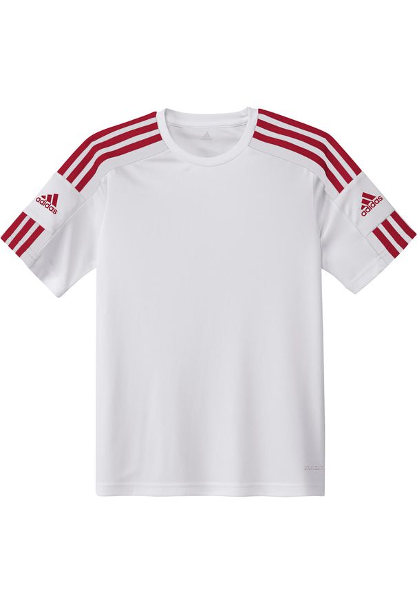 Adidas - Koszulka dla dzieci Squadra 21 Jersey Youth. Kolor: biały, wielokolorowy, czerwony. Materiał: jersey