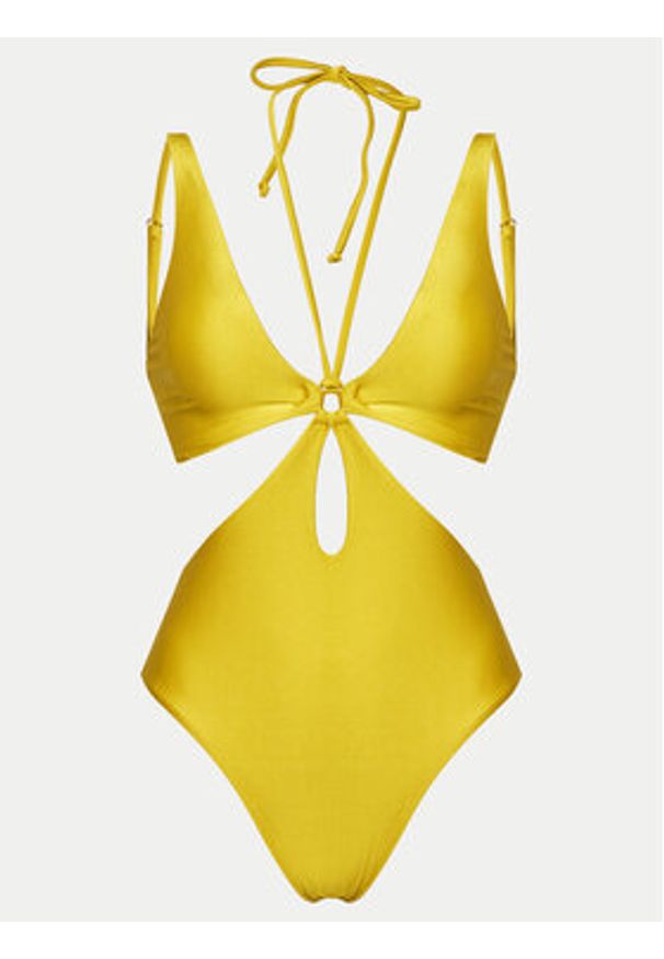 Hunkemöller Strój kąpielowy Nice 204852 Żółty. Kolor: żółty. Materiał: syntetyk