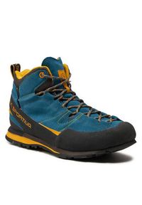 LA SPORTIVA - La Sportiva Trekkingi Boulder X Mid Gtx GORE-TEX 17EBY. Kolor: niebieski. Materiał: materiał. Technologia: Gore-Tex. Sport: turystyka piesza #4