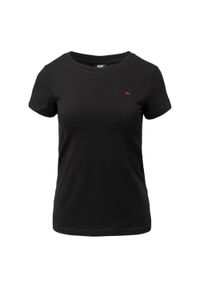 Hi-tec - T-shirt Damski Slim Z Krótkim Rękawem Playo II. Kolor: czarny. Długość rękawa: krótki rękaw. Długość: krótkie
