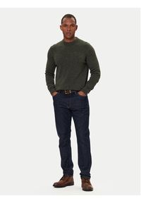 Barbour Sweter Essential Tisbury MKN0844GN79 Zielony Regular Fit. Kolor: zielony. Materiał: wełna