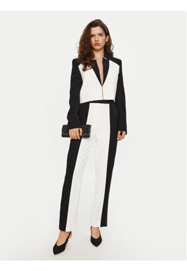 Karl Lagerfeld - KARL LAGERFELD Spodnie materiałowe A1W10125 Biały Slim Fit. Kolor: biały. Materiał: syntetyk