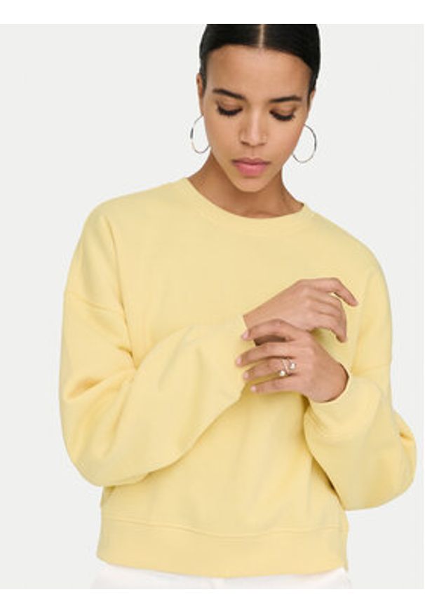 only - ONLY Bluza Best 15338727 Żółty Regular Fit. Kolor: żółty. Materiał: syntetyk