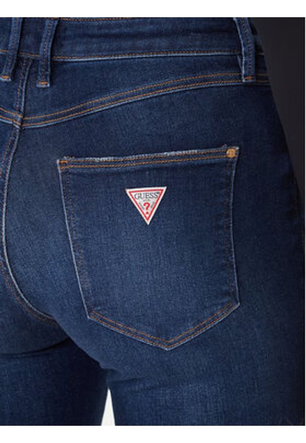 Guess Jeansy W2YA46 D4Q03 Granatowy Skinny Fit. Kolor: niebieski
