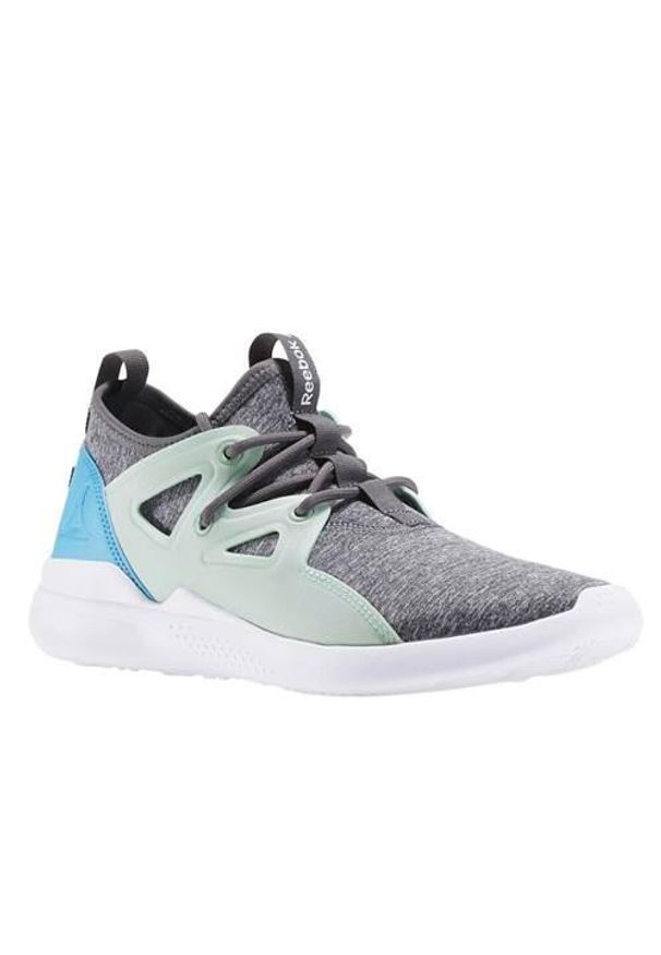 Buty treningowe damskie Reebok Cardio Motion. Zapięcie: sznurówki. Kolor: szary. Materiał: materiał, syntetyk, tkanina. Szerokość cholewki: normalna. Sport: fitness