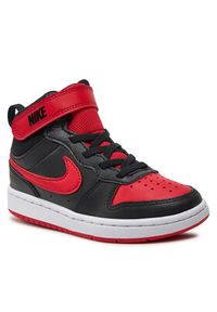 Nike Sneakersy Court Borough Mid 2 (PSV) CD7783 003 Czarny. Kolor: czarny. Materiał: skóra. Model: Nike Court #4