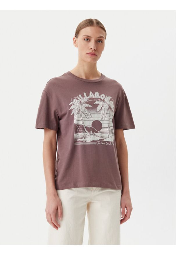 Billabong T-Shirt Sweet Escape EBJZT00419 Brązowy Relaxed Fit. Kolor: brązowy. Materiał: bawełna