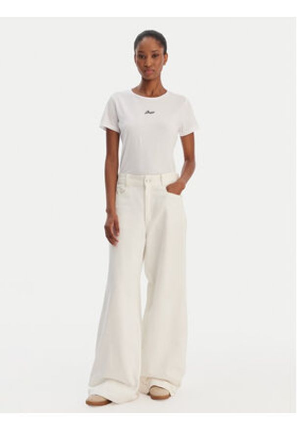 BOSS T-Shirt Elove 50554696 Biały Slim Fit. Kolor: biały. Materiał: bawełna