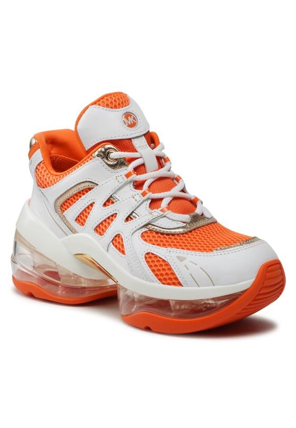 MICHAEL Michael Kors Sneakersy Olympia Sport Extreme 43S3OLFS4D Pomarańczowy. Kolor: pomarańczowy. Materiał: skóra