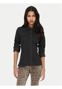 only - ONLY Koszula jeansowa Sasia 15352339 Czarny Slim Fit. Kolor: czarny. Materiał: bawełna #5